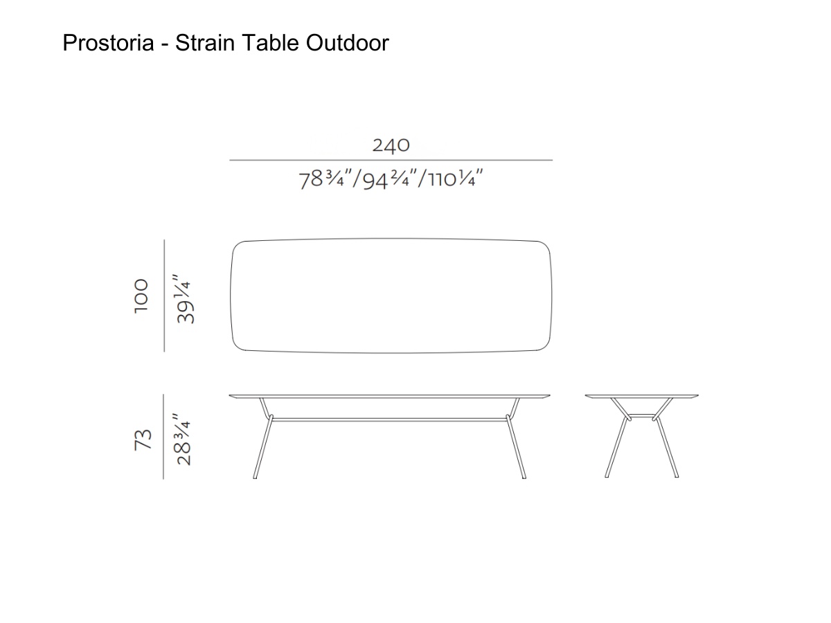 Prostoria Strain Table Outdoor