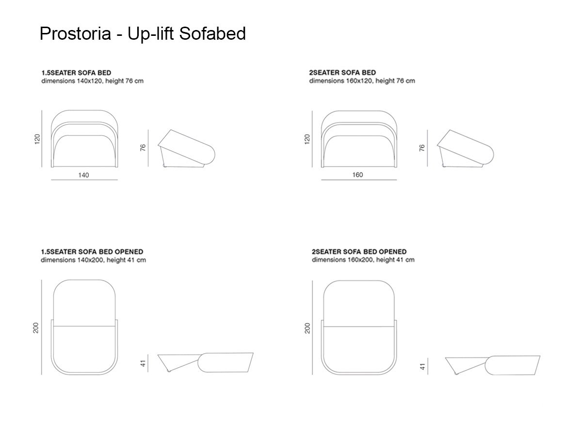 Prostoria Up Lift Sofabed