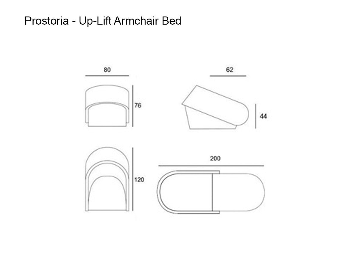 Prostoria Up Lift Armchair Bed