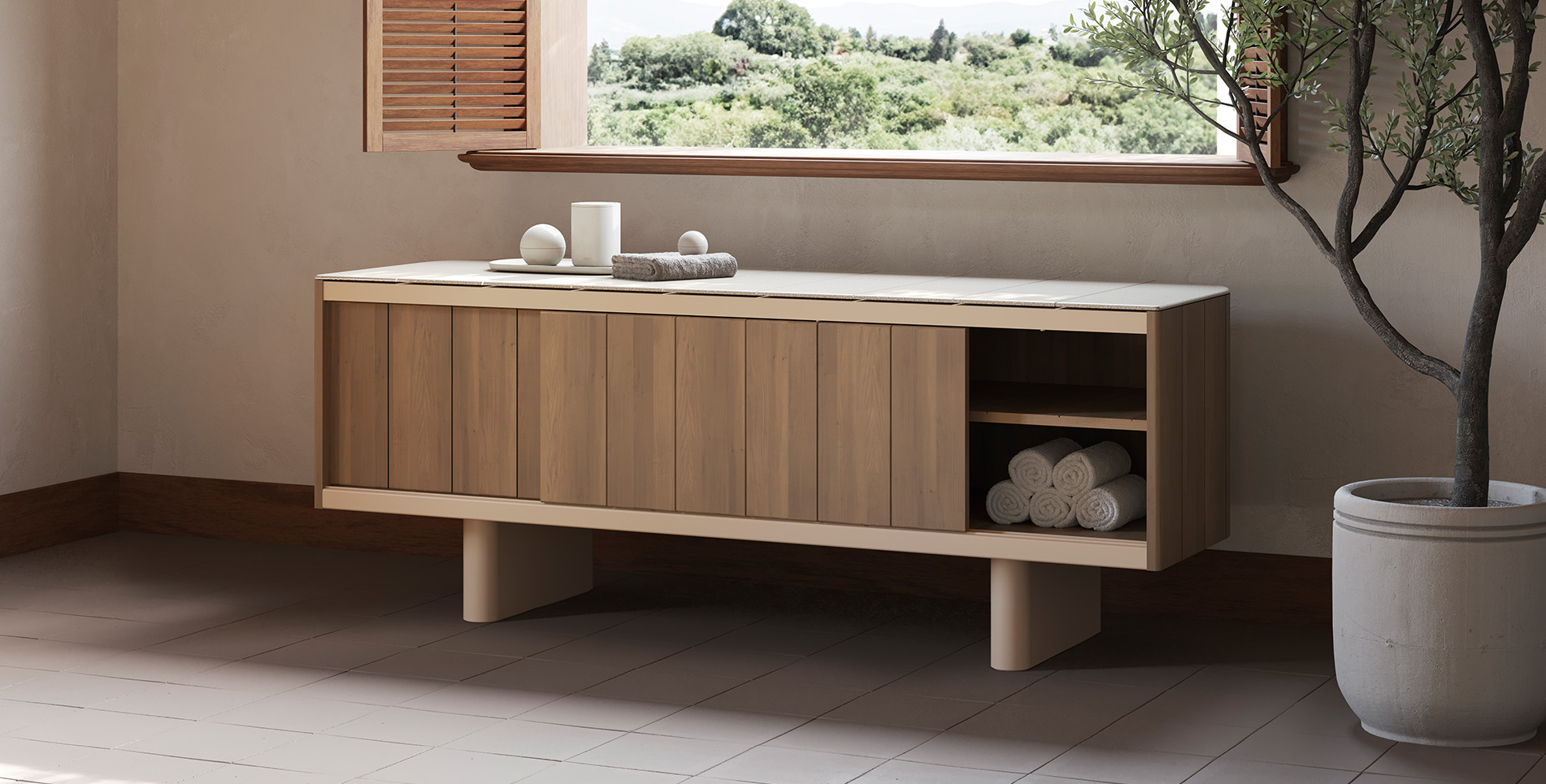 Punt Mobles Atrio Sideboard With Feet