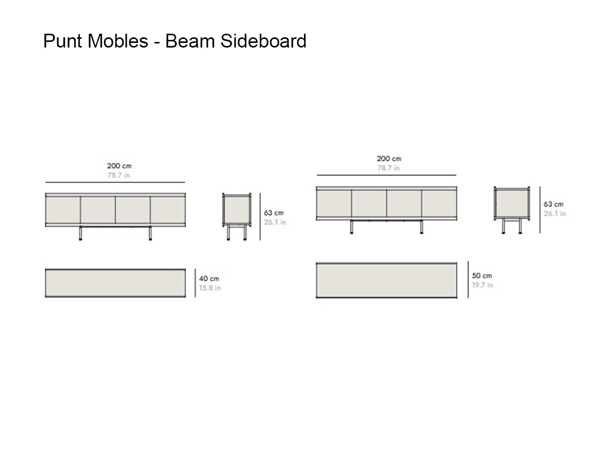 Punt Mobles Beam Sideboard