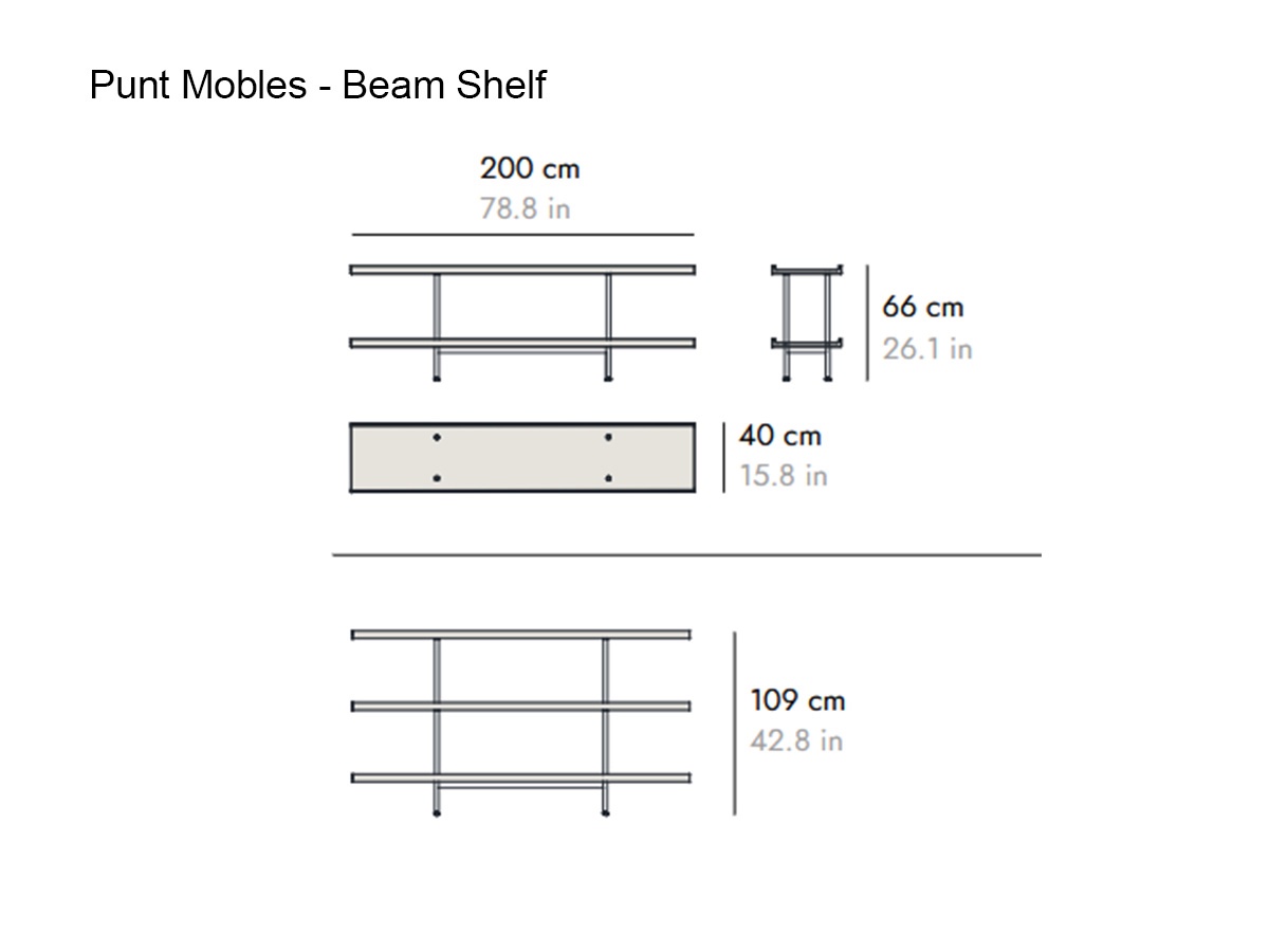 Punt Mobles Beam Shelf
