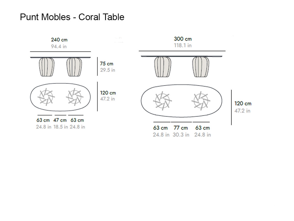 Punt Mobles Coral Table