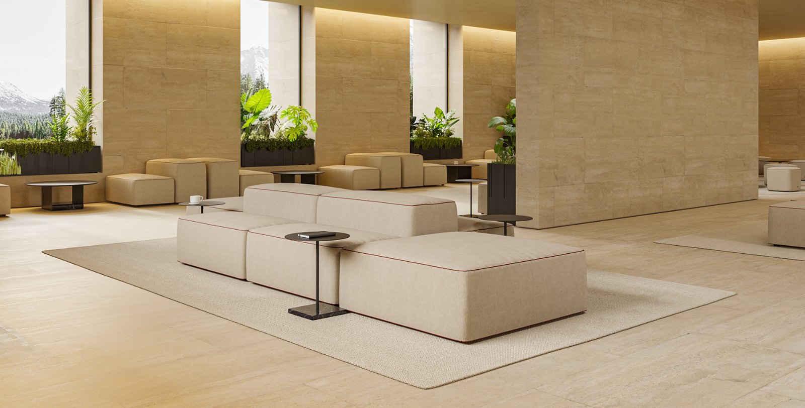 Punt Mobles Corte System Modular Sofa Composition 1