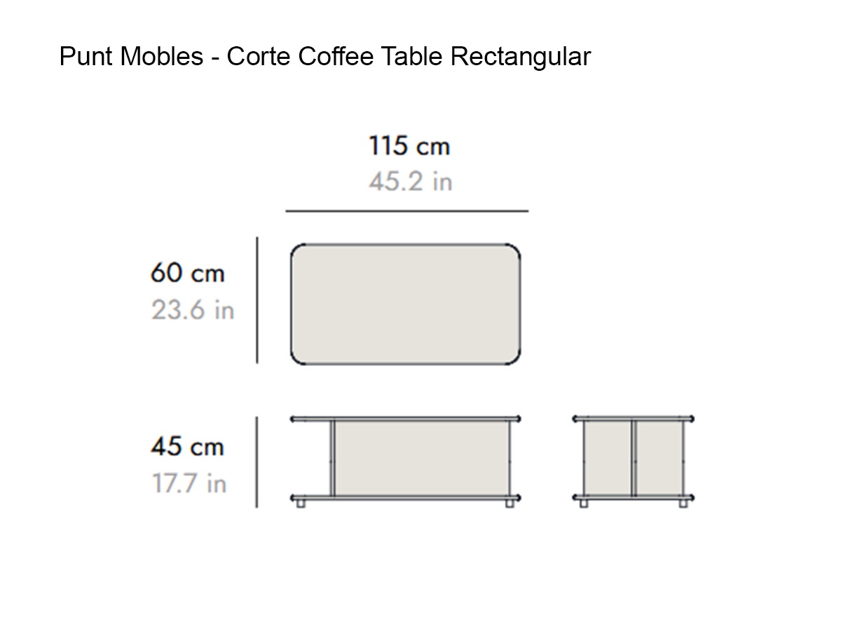 Punt Mobles Corte Coffee Table Rectangular