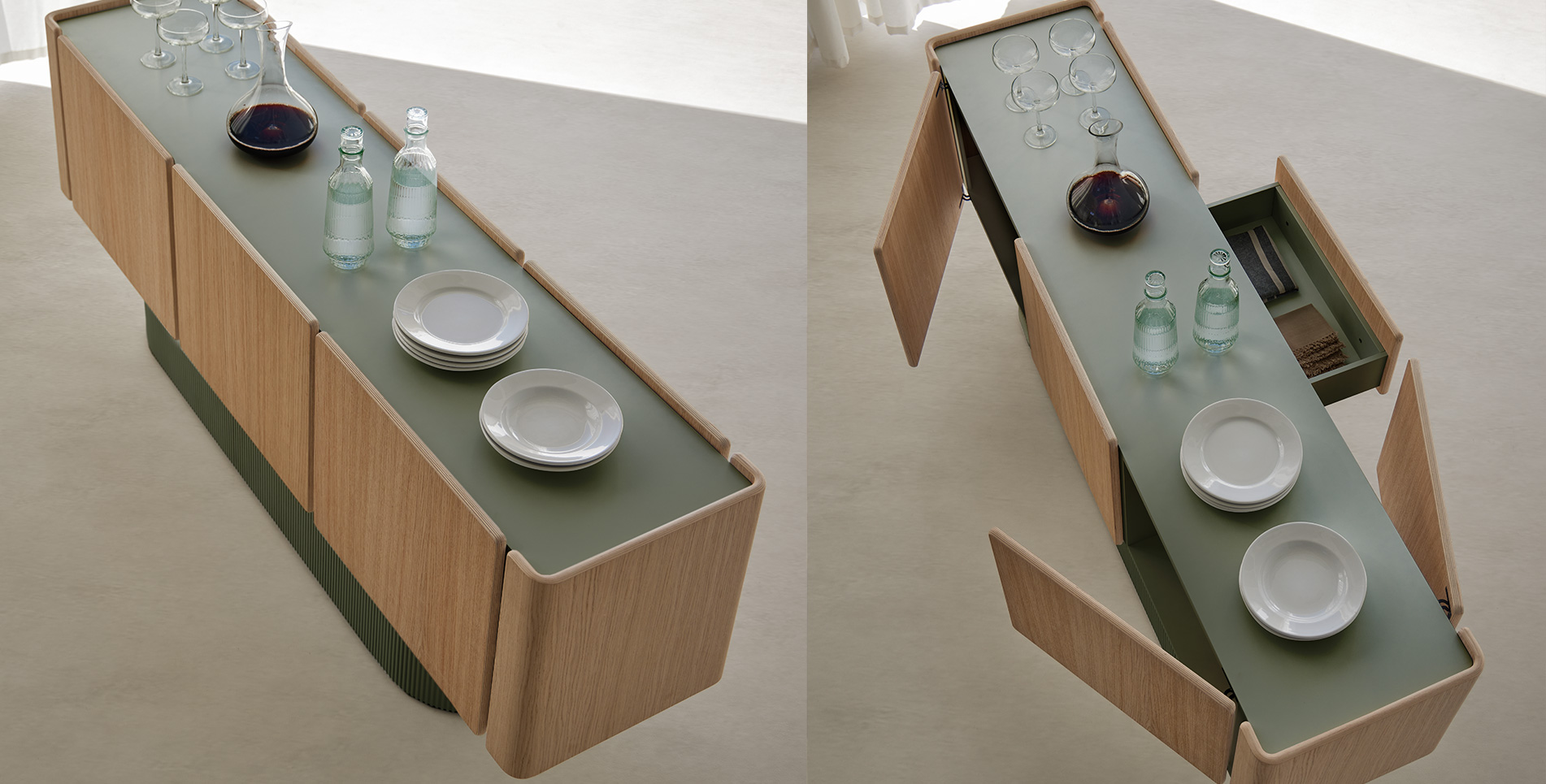 Punt Mobles Dune Sideboard With 4 Doors And 2 Drawers