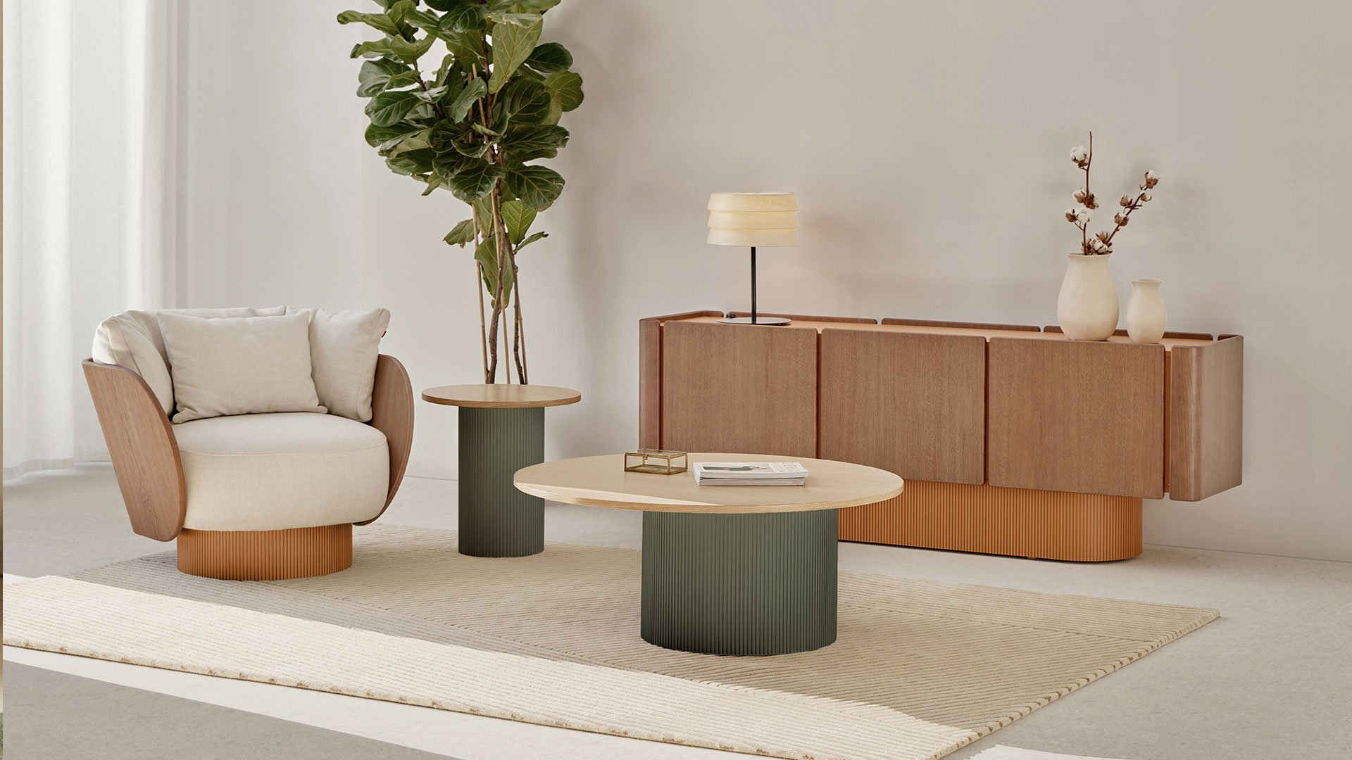 Punt Mobles Dune Sideboard With 4 Doors And 2 Drawers