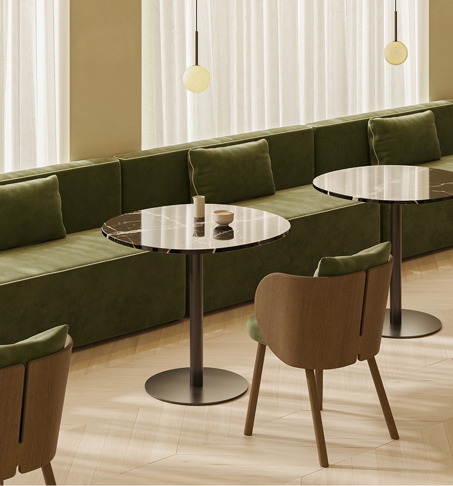 Punt Mobles Gonna Chair With Armrests Wooden Base With Back Cushion And Seat Upholstery