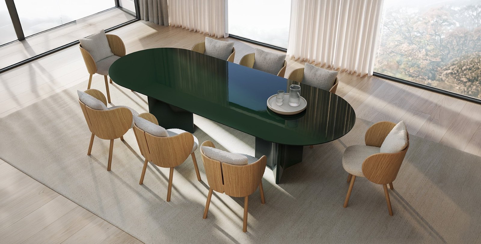 Punt Mobles Gonna Chair With Armrests Wooden Base With Back Cushion And Seat Upholstery