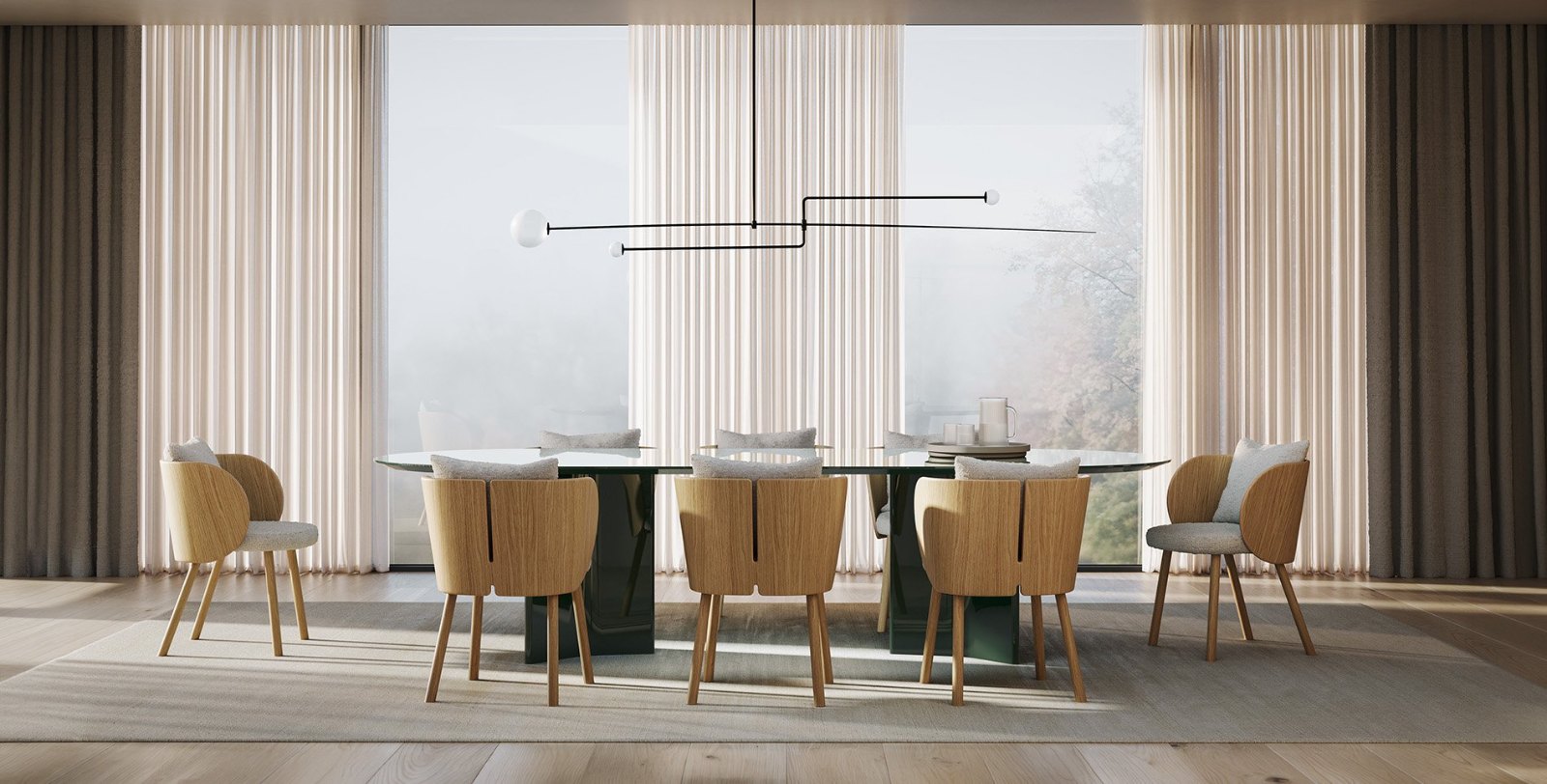 Punt Mobles Gonna Chair With Armrests Wooden Base With Back Cushion And Seat Upholstery