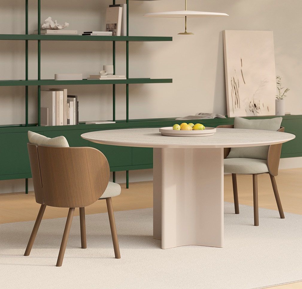 Punt Mobles Gonna Chair With Armrests Wooden Base With Back Cushion And Seat Upholstery