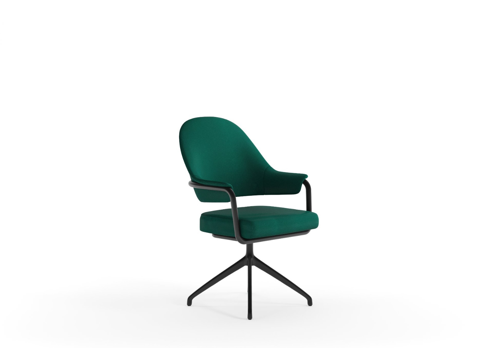 Punt Mobles Hidalgo Swivel Chair 4 Spoke Base With Seat And Back Upholstery
