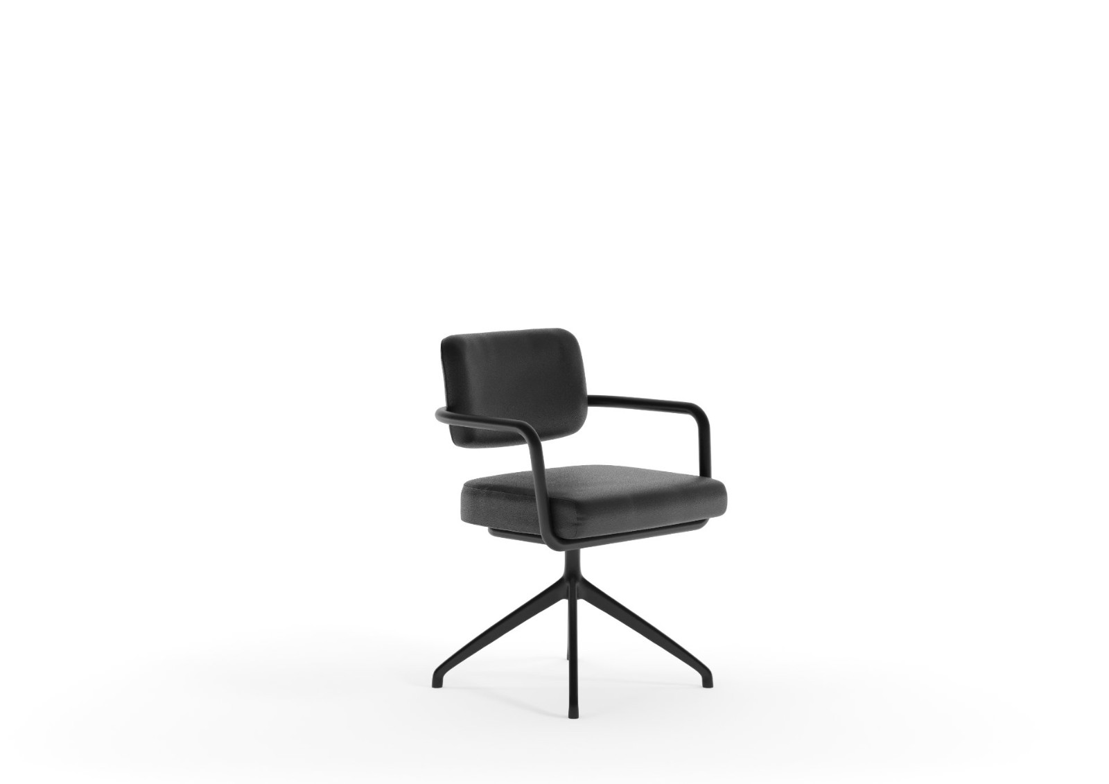 Punt Mobles Legado Swivel Chair 4 Spoke Base With Seat And Back Upholstery