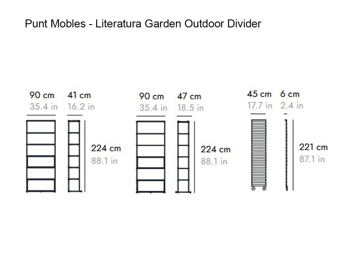 Punt Mobles Literatura Garden Outdoor Divider
