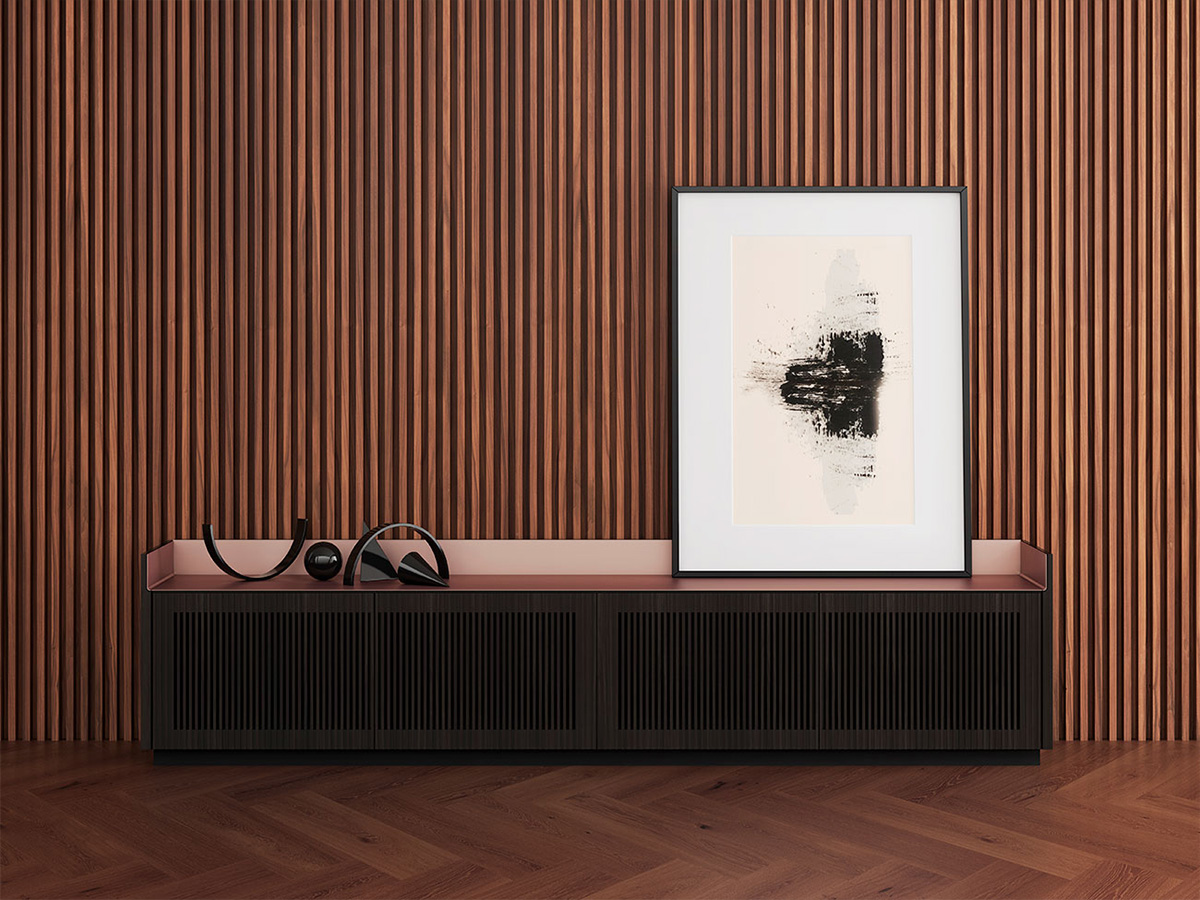 Punt Mobles Stockholm Sideboard Slatted With 4 Doors