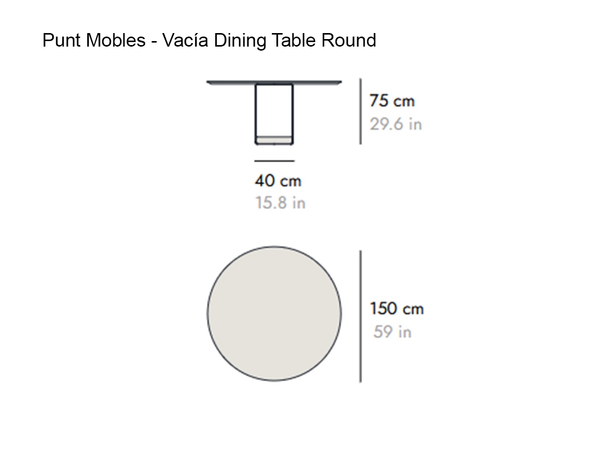 Punt Mobles Vacia Dining Table Round