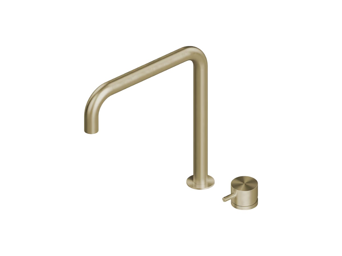 Смеситель для раковины QuadroDesign Source 12 08, 2 отверстия излив поворотный