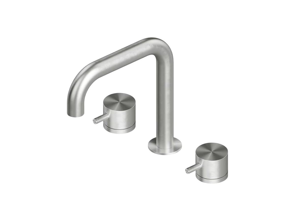 Смеситель для раковины QuadroDesign Source 12 96, 3 отверстия излив поворотный
