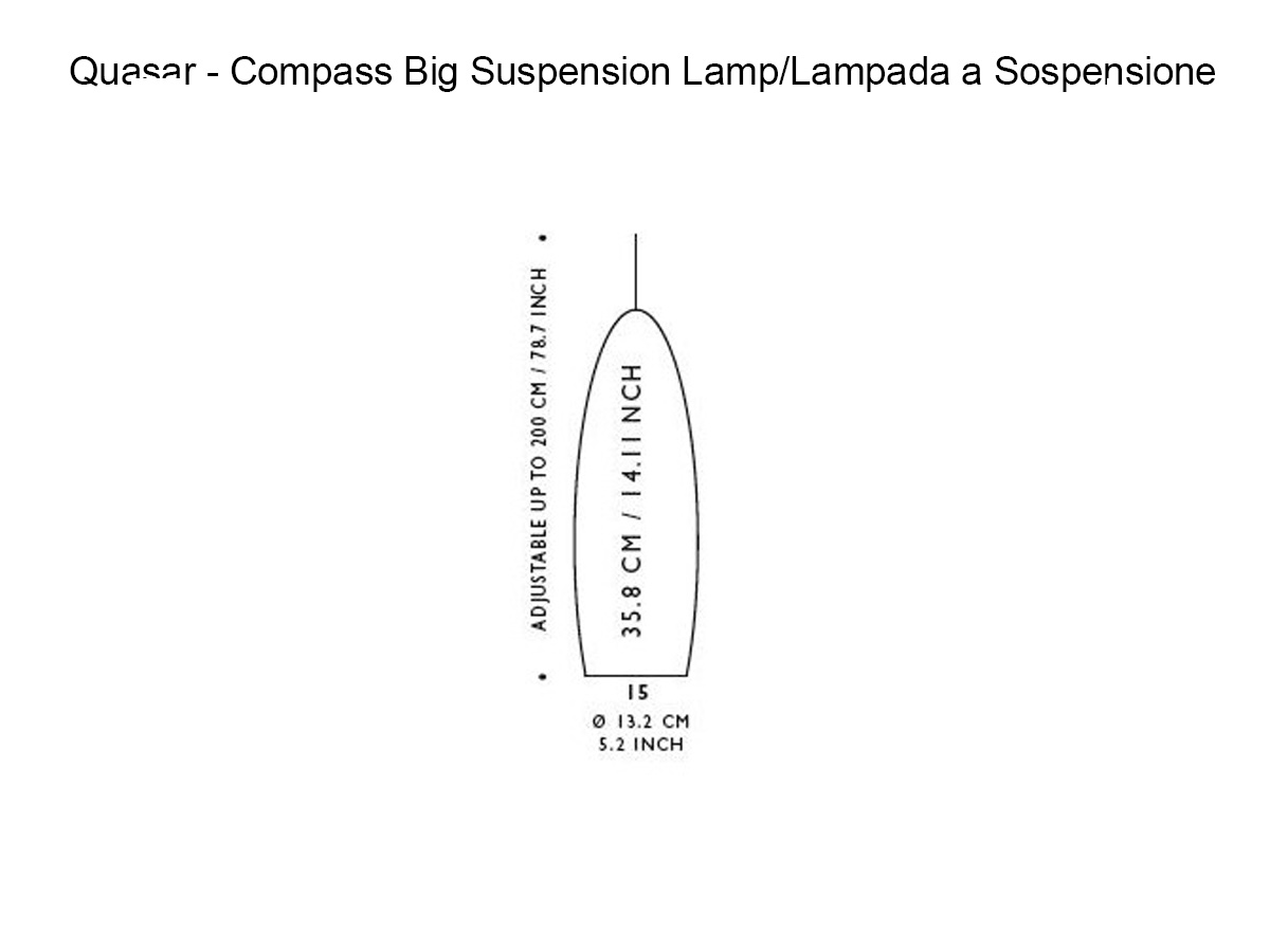 Quasar Compass Big Suspension Lamp
