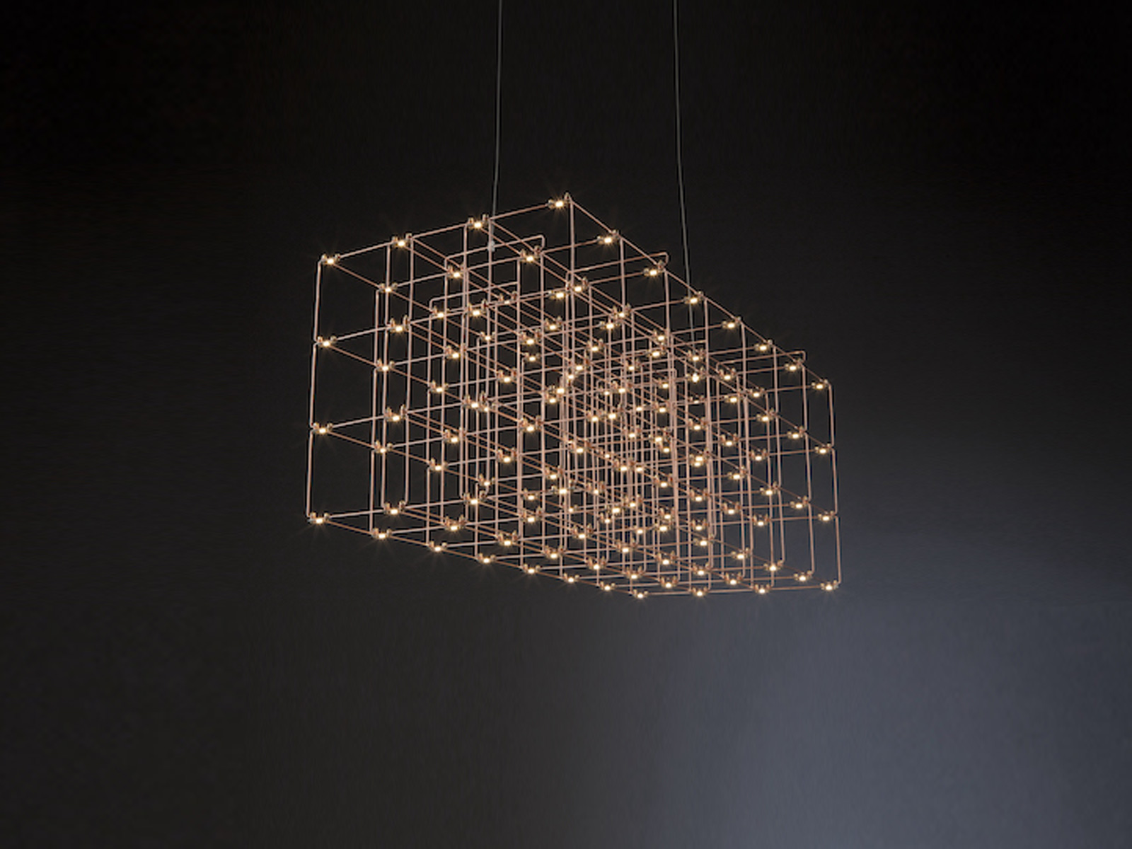 Quasar Cosmos Square Triple Suspension Lamp
