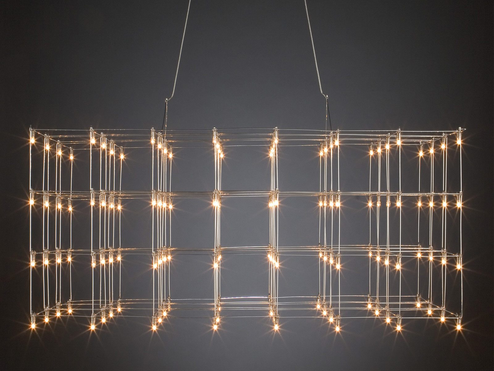 Quasar Cosmos Square Triple Suspension Lamp