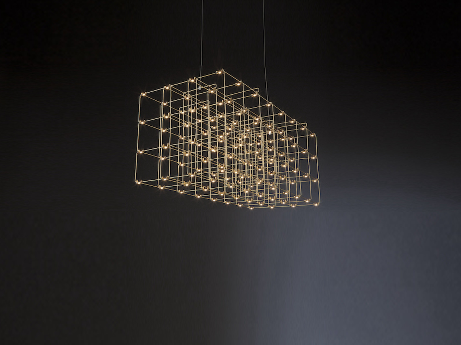 Quasar Cosmos Square Triple Suspension Lamp