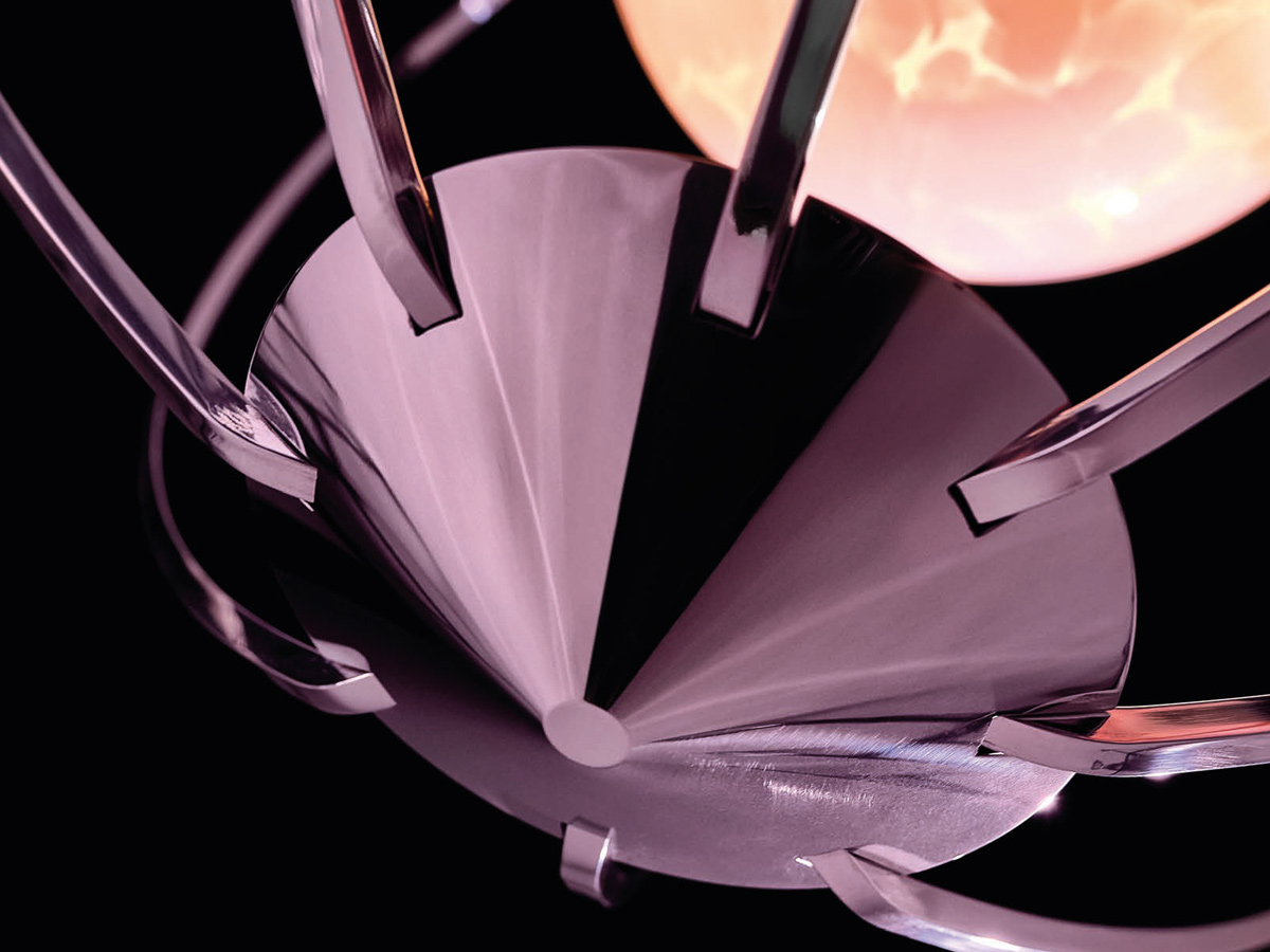 Quasar Kengi Silver Suspension Lamp