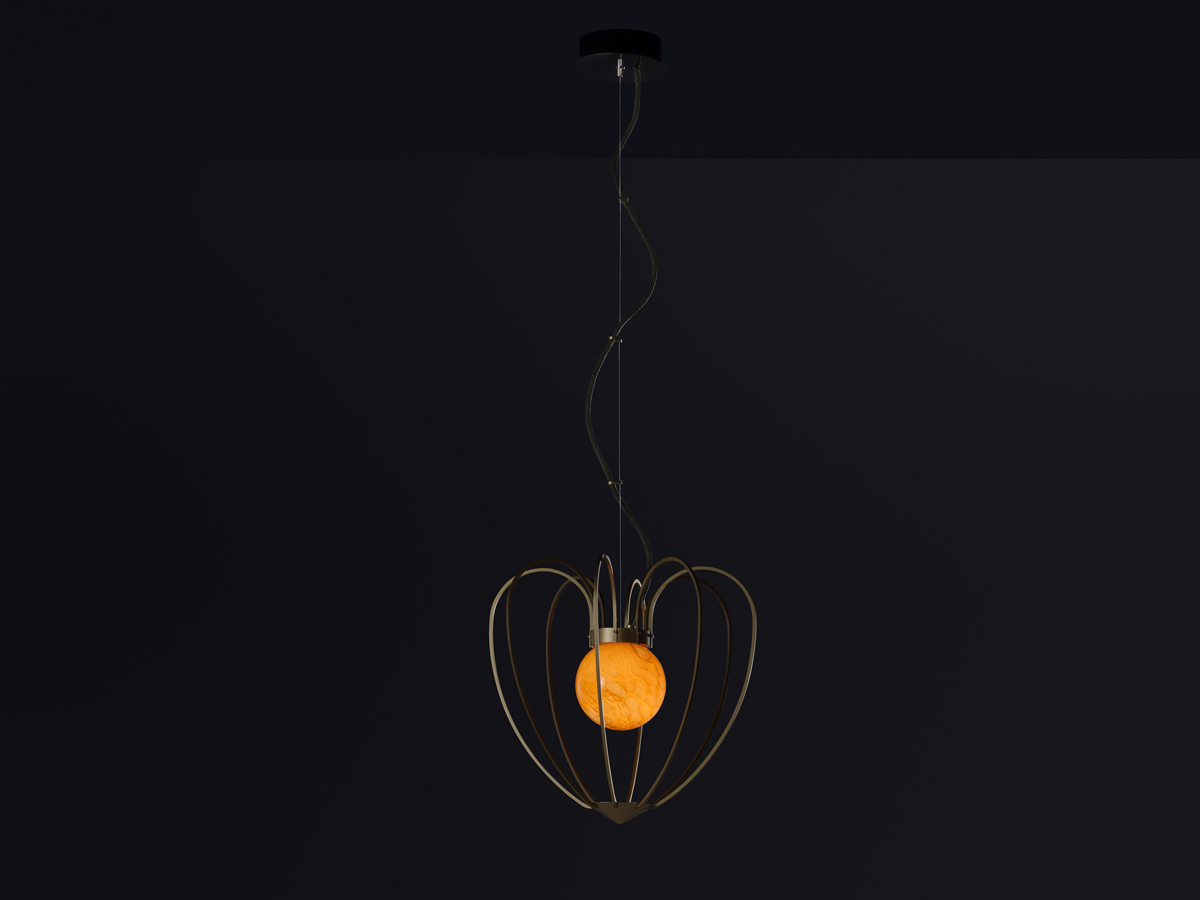 Quasar Kengi Gold Suspension Lamp