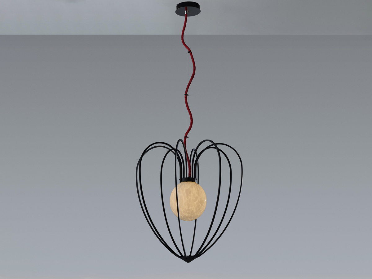Quasar Kengi Black Suspension Lamp