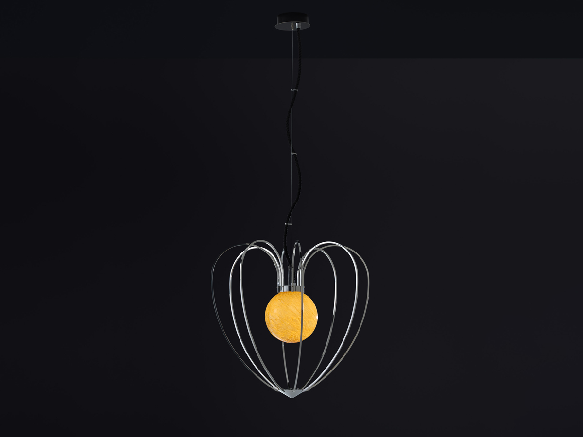 Quasar Kengi Silver Suspension Lamp