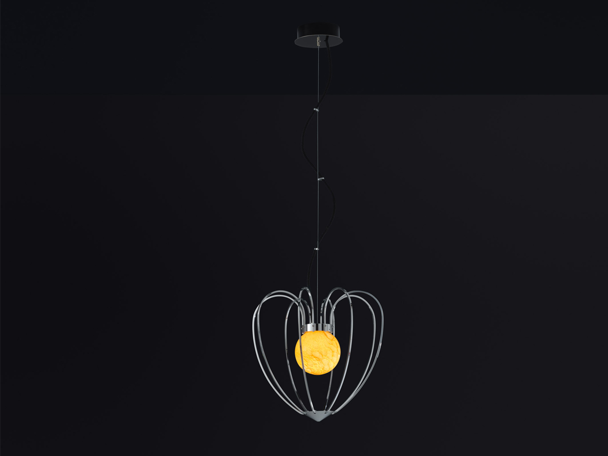 Quasar Kengi Silver Suspension Lamp