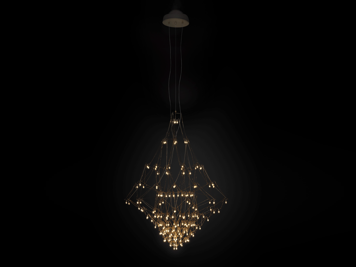 Quasar Nobilis 100 Suspension Lamp Nickel