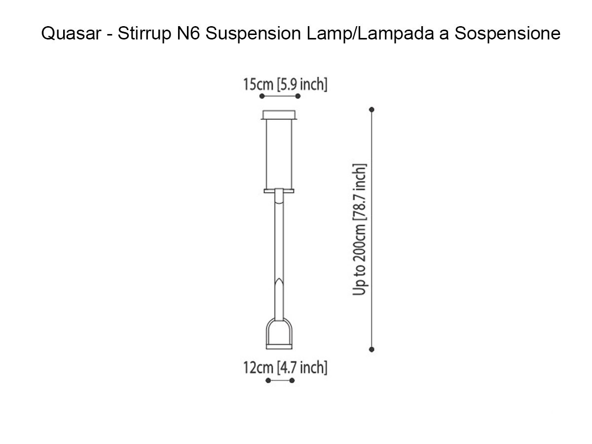 Quasar Stirrup N 6 Suspension Lamp