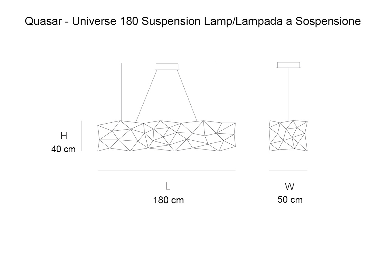 Quasar Universe 180 Led Suspension Lamp