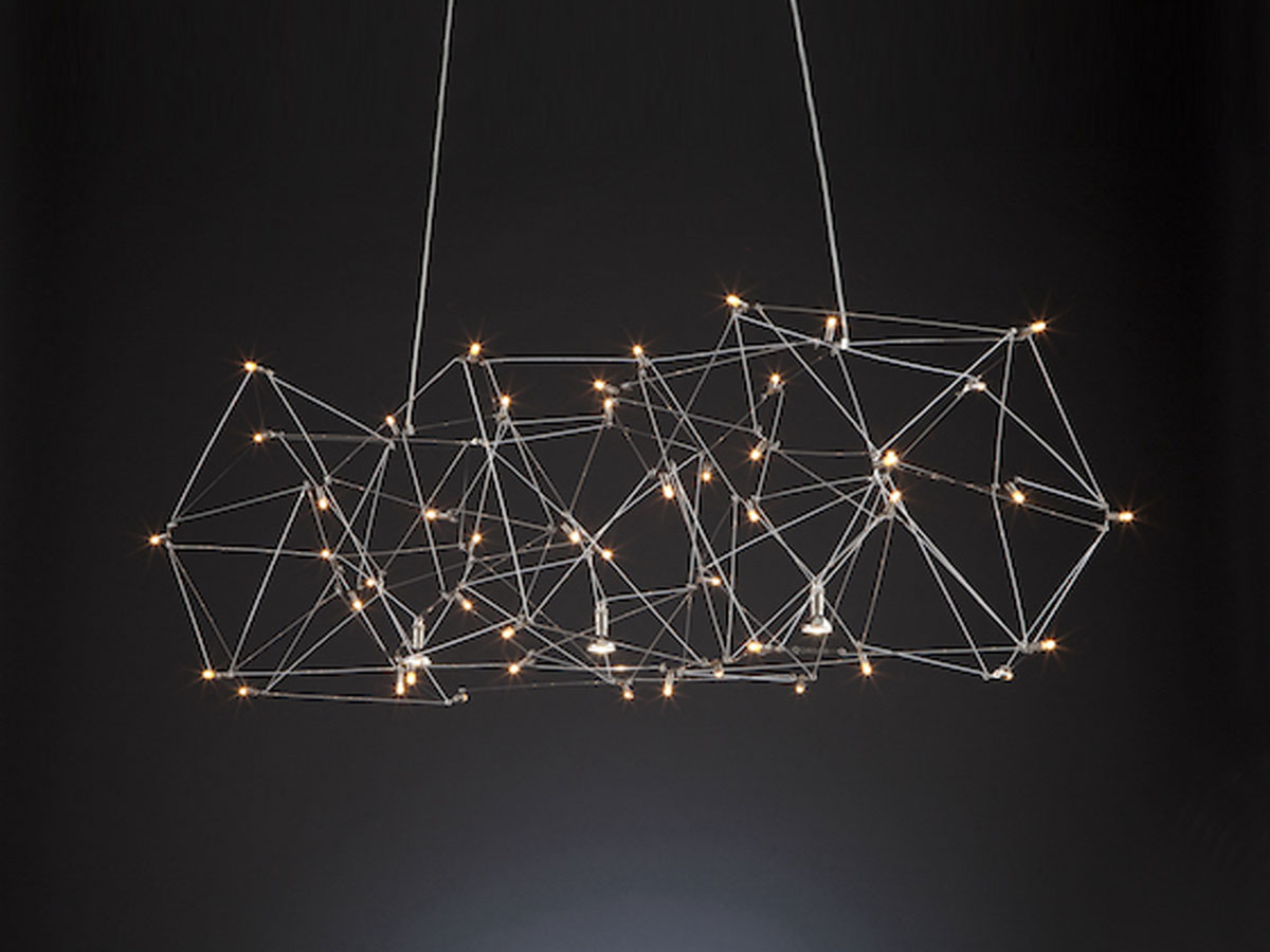 Quasar Universe 80 N1 1183001 Nickel Suspension Lamp