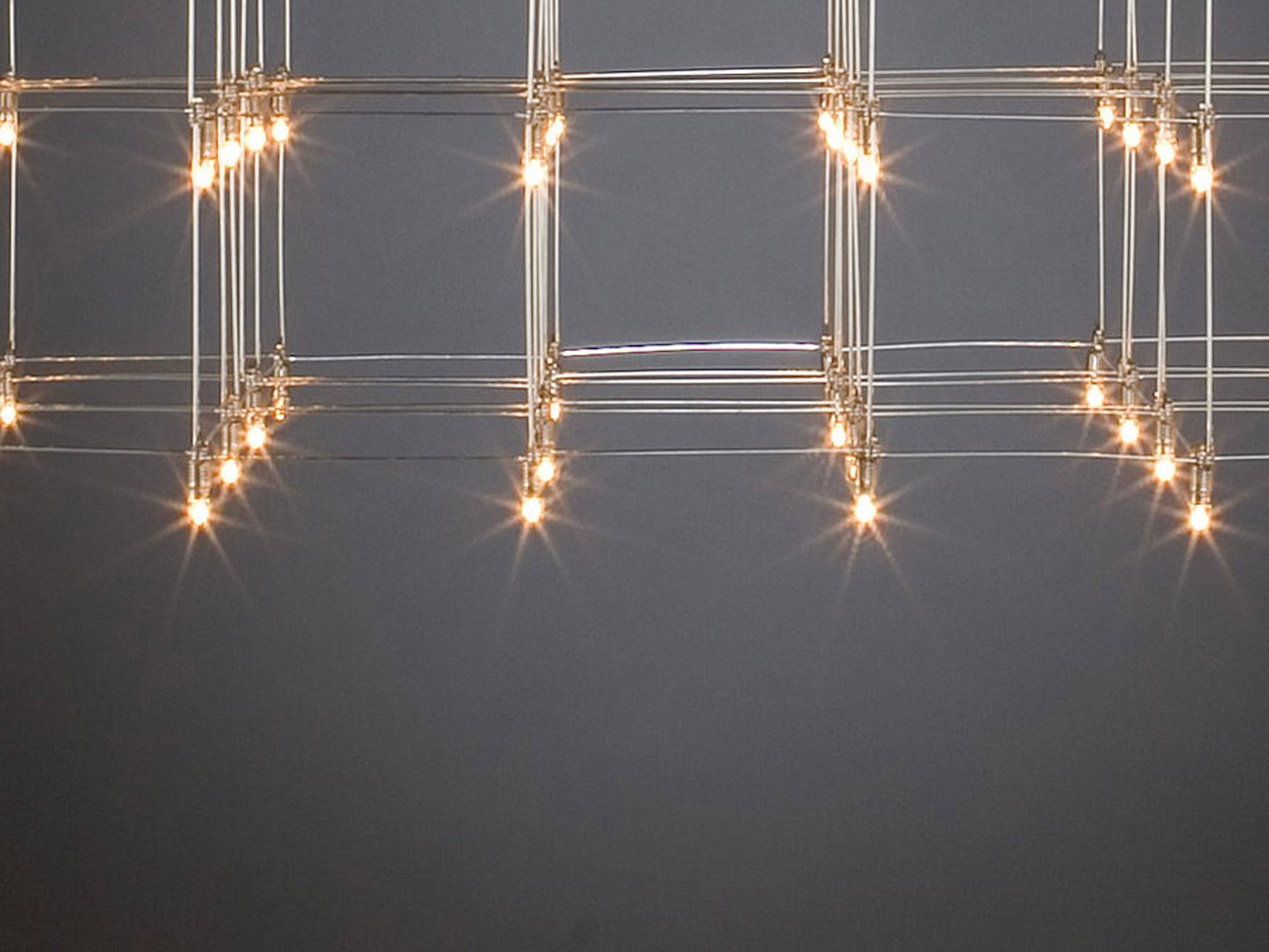 Quasar Universe Square Triple Suspension Lamp