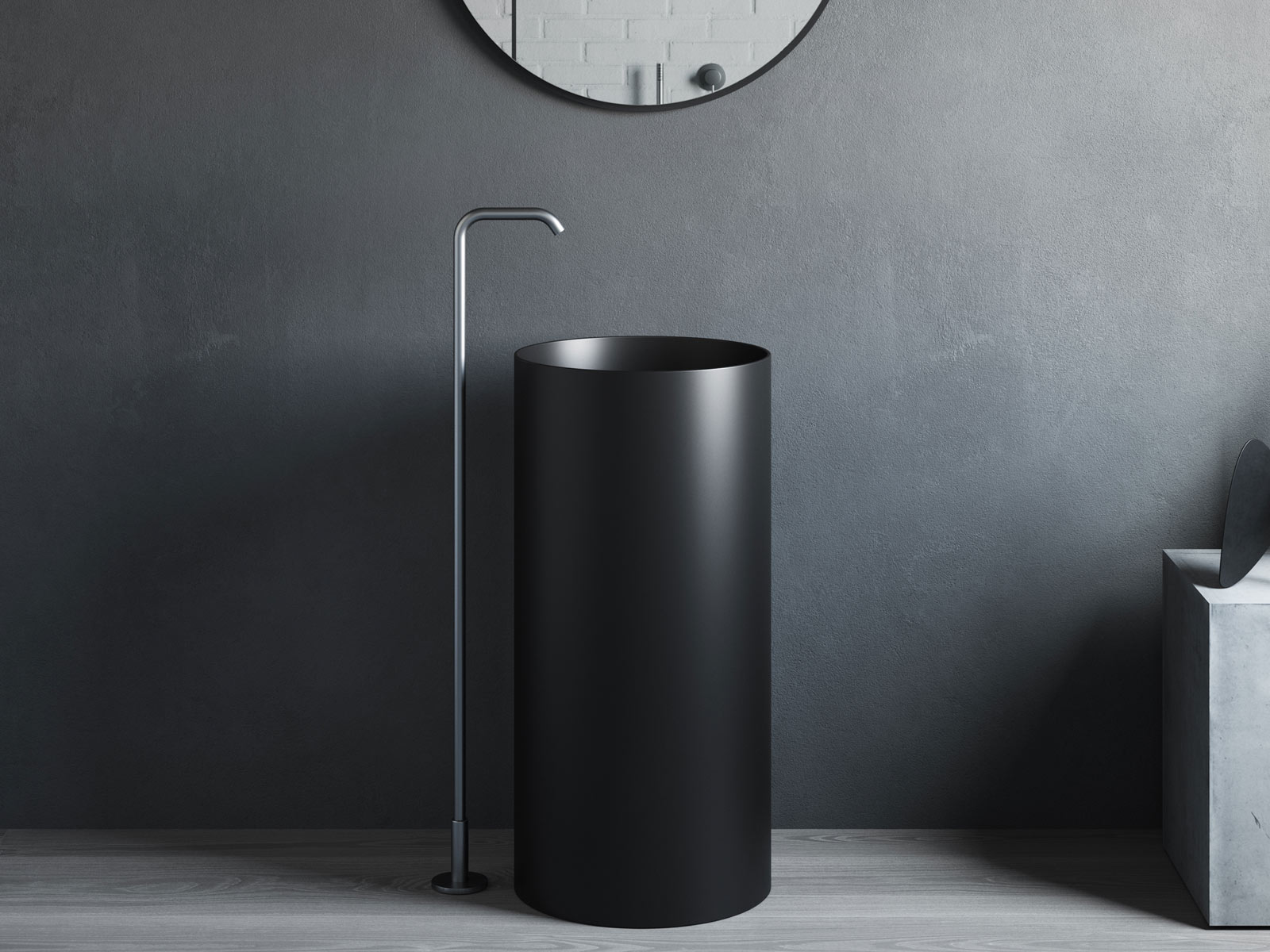 Напольная раковина Rexa Design Unico Rotondo, глубокая
