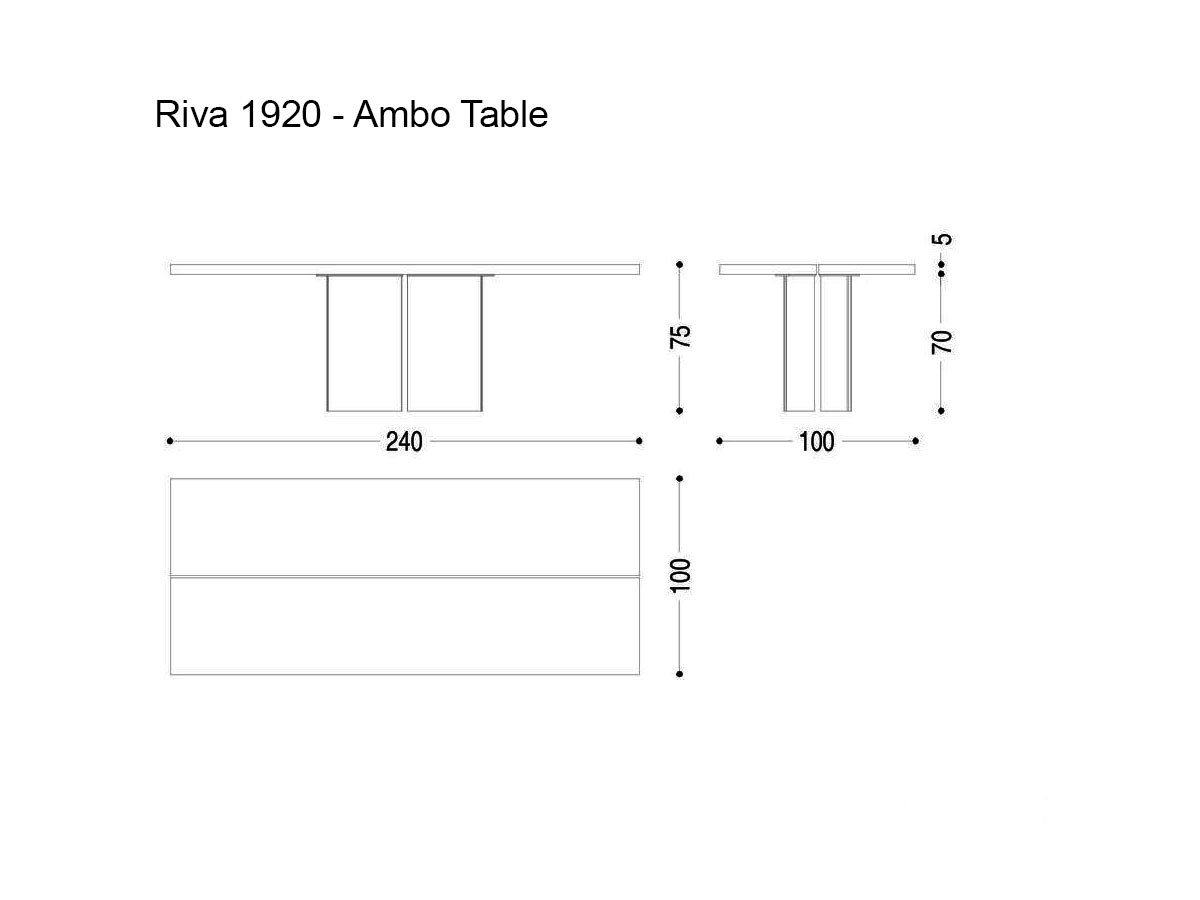 Riva 1920 Ambo Table
