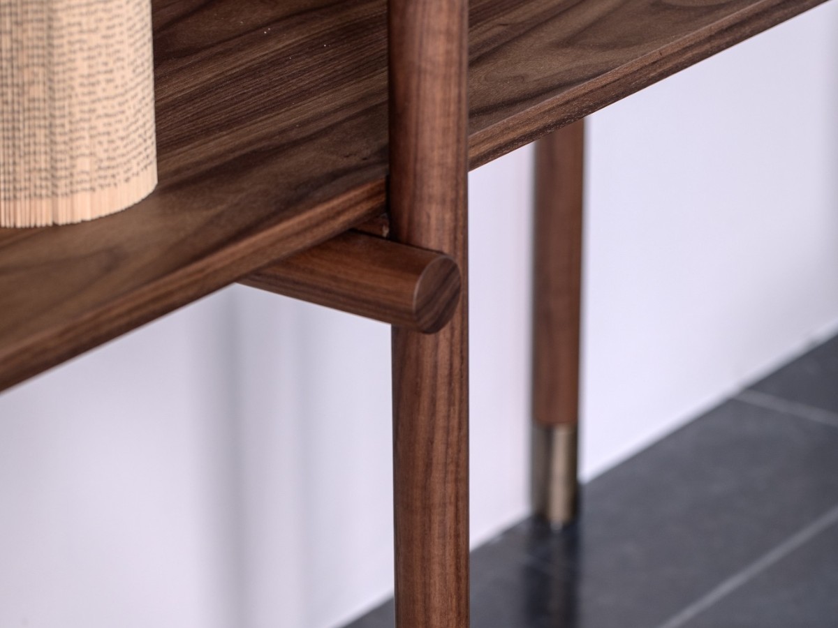 Riva 1920 Aqua Bookshelf Walnut Without Knots