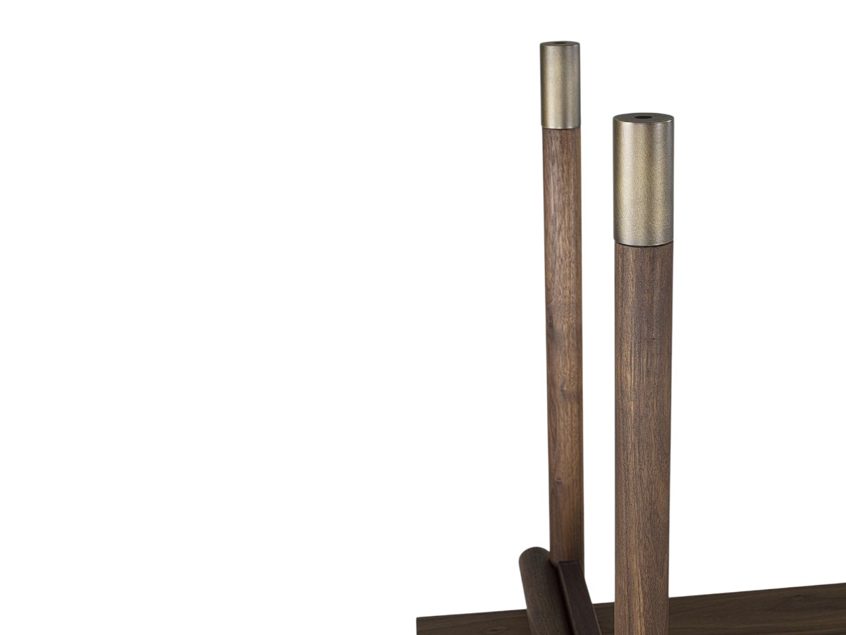 Riva 1920 Aqua Bookshelf Walnut Without Knots