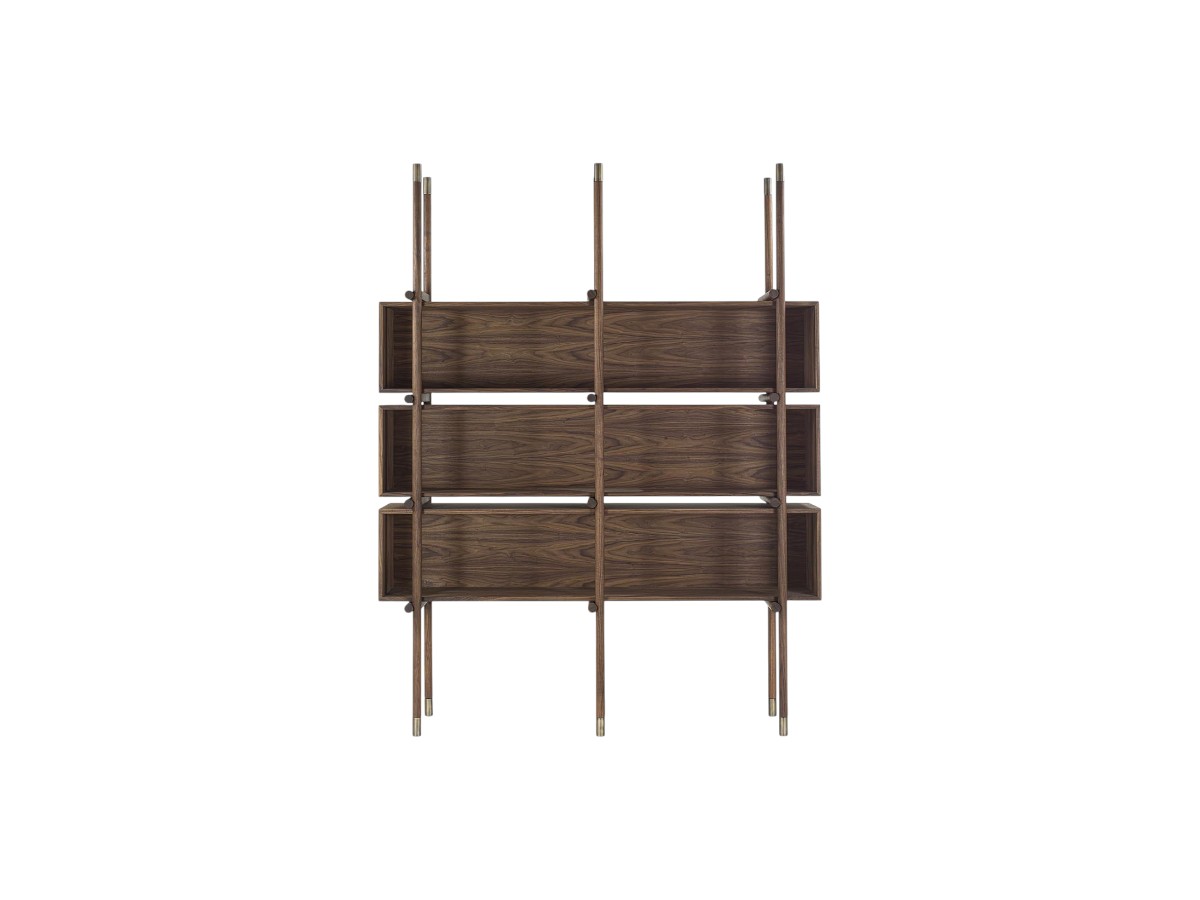 Riva 1920 Aqua Bookshelf Walnut Without Knots