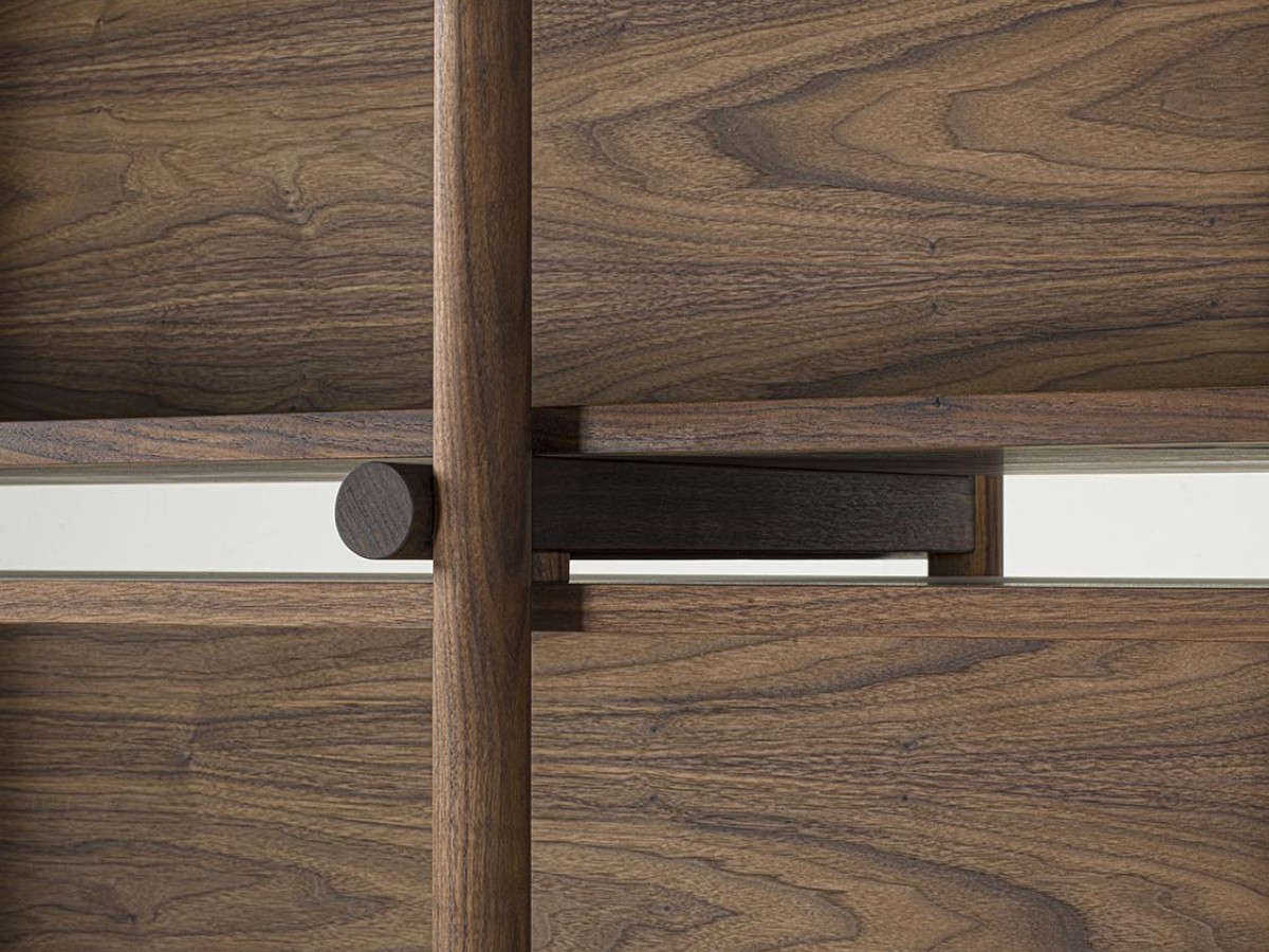 Riva 1920 Aqua Bookshelf Walnut Without Knots