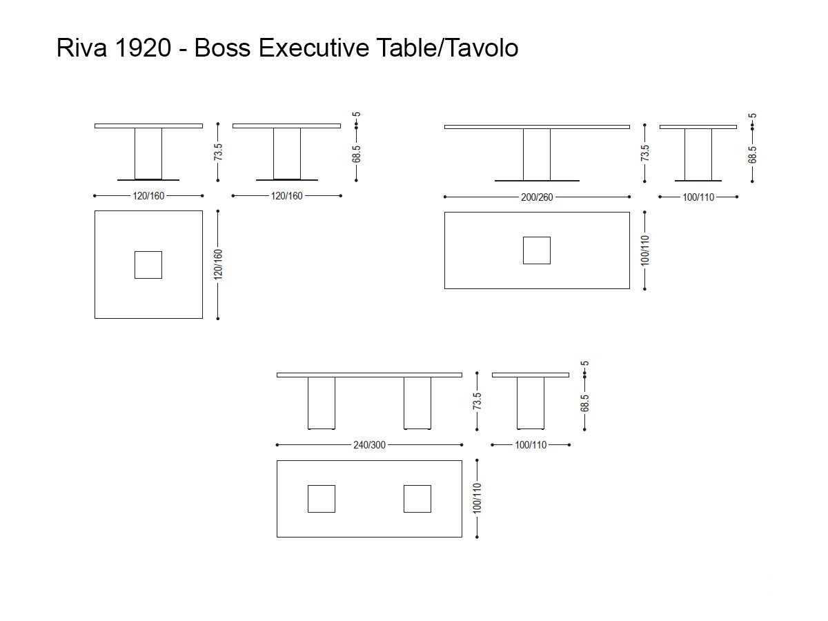 Riva 1920 Boss Executive Table