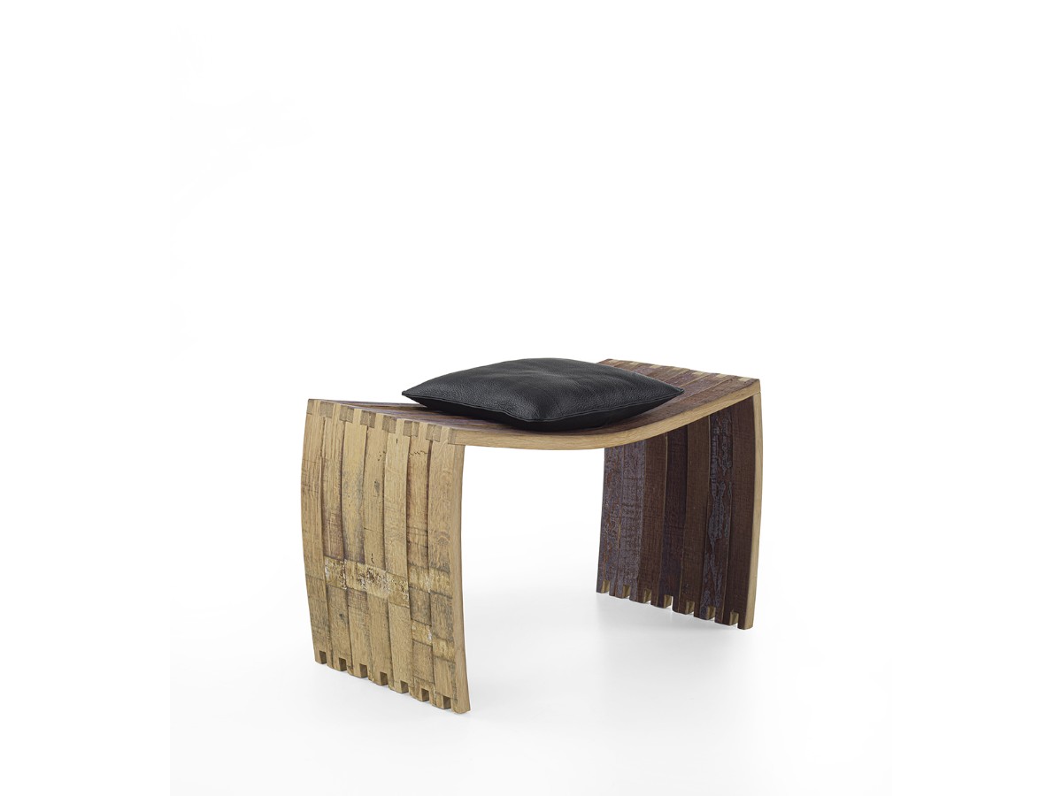 Riva 1920 Bottea 1006 Bench With Cushion D3 Leather Cristal