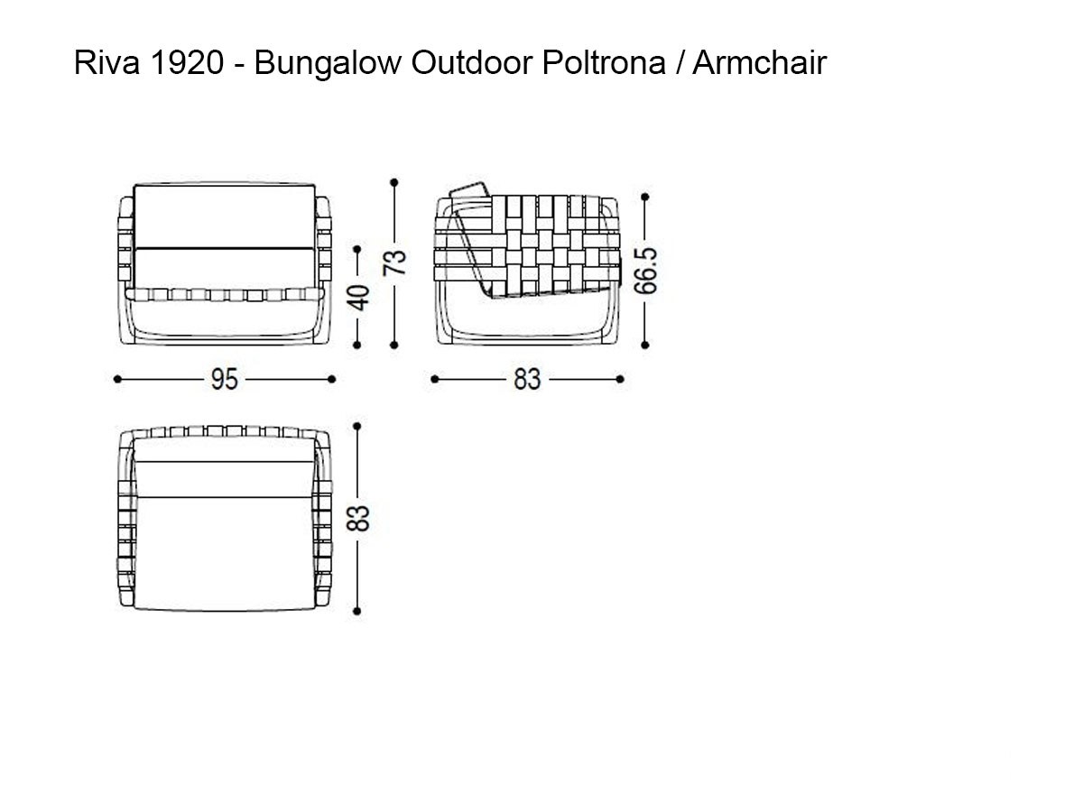 Riva 1920 Bungalow Armchair Outdoor