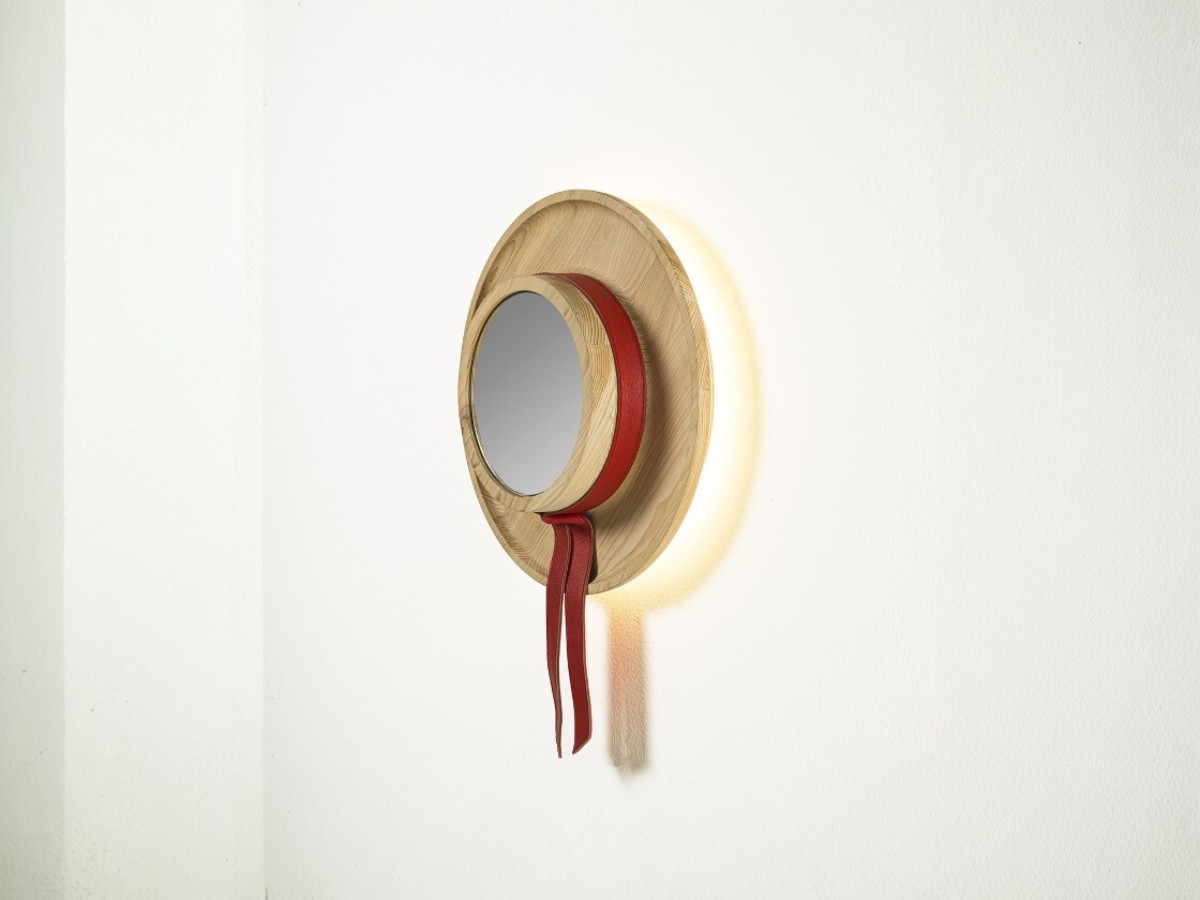 Riva 1920 Cannaregio Wall Mirror Smoked Oak Without Knots