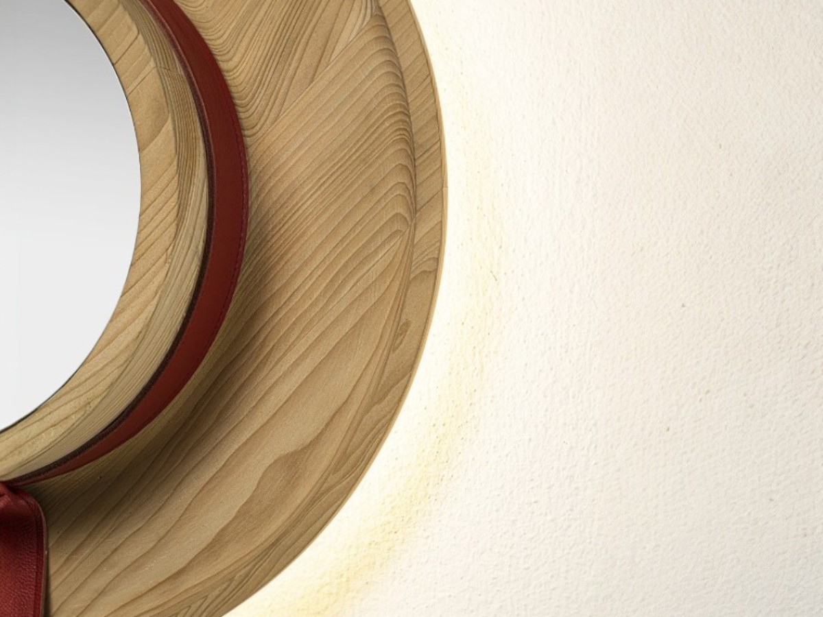 Riva 1920 Cannaregio Wall Mirror Smoked Oak Without Knots