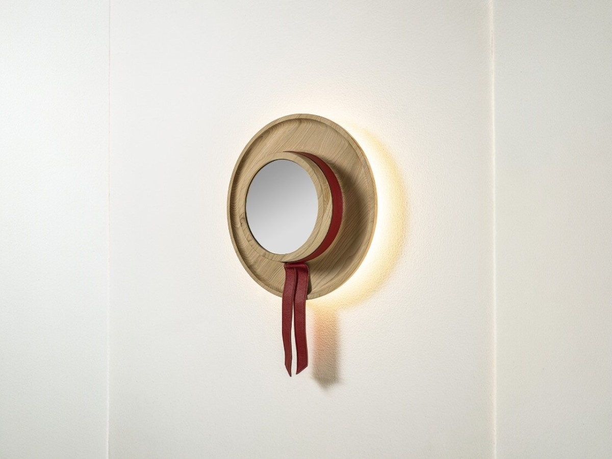 Riva 1920 Cannaregio Wall Mirror Smoked Oak Without Knots