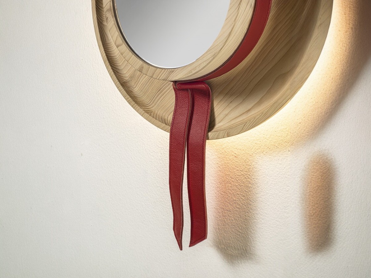 Riva 1920 Cannaregio Wall Mirror Smoked Oak Without Knots