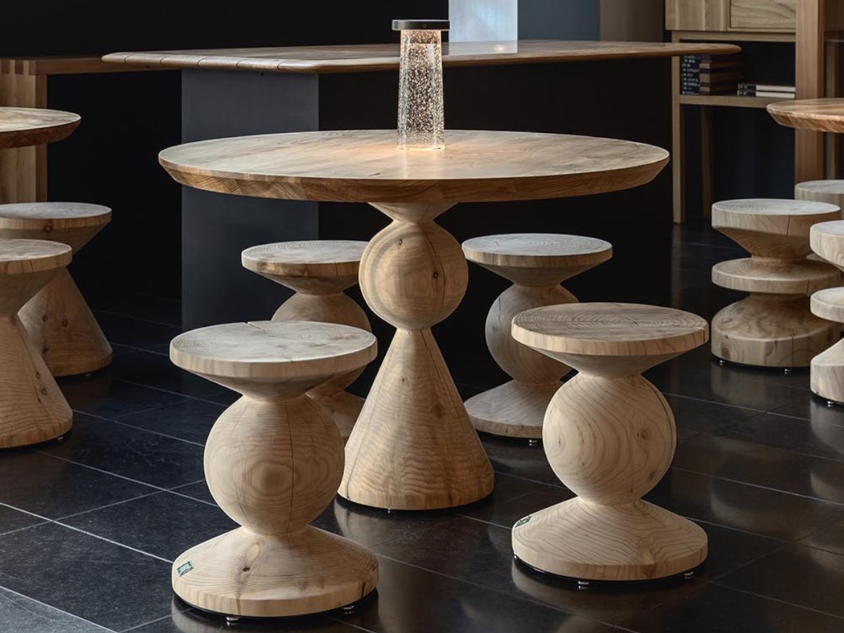 Riva 1920 Circus Outdoor Stool Cedar